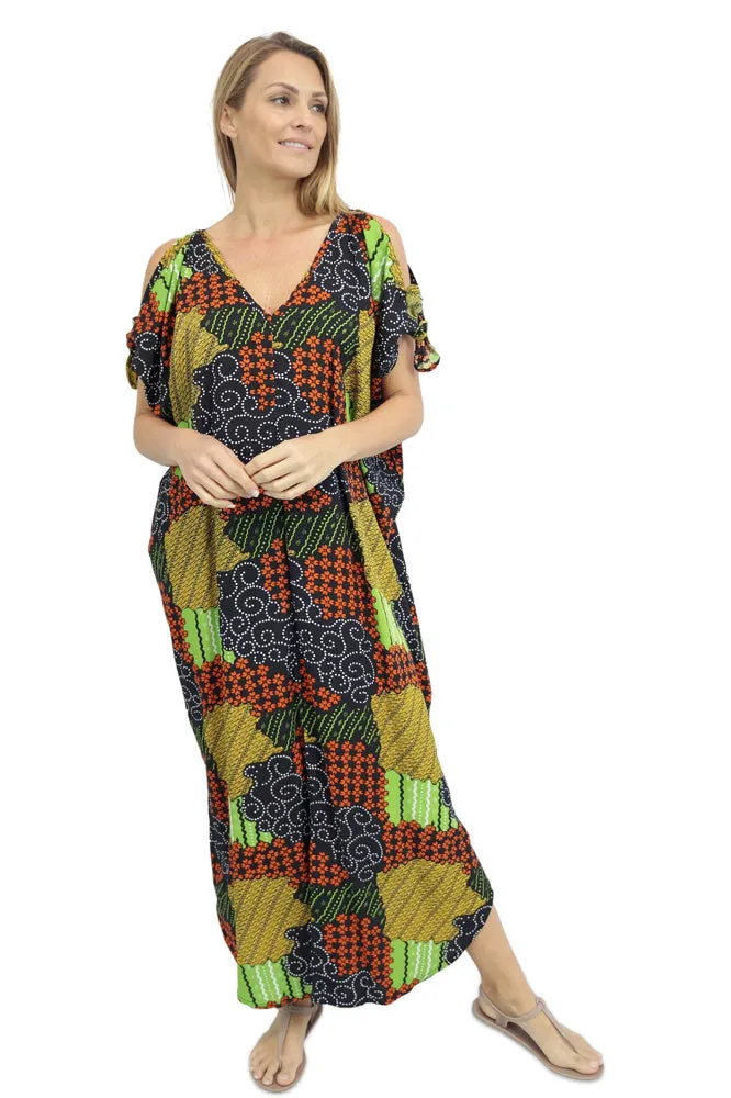 Mykonos Dress "Mosaic" Print