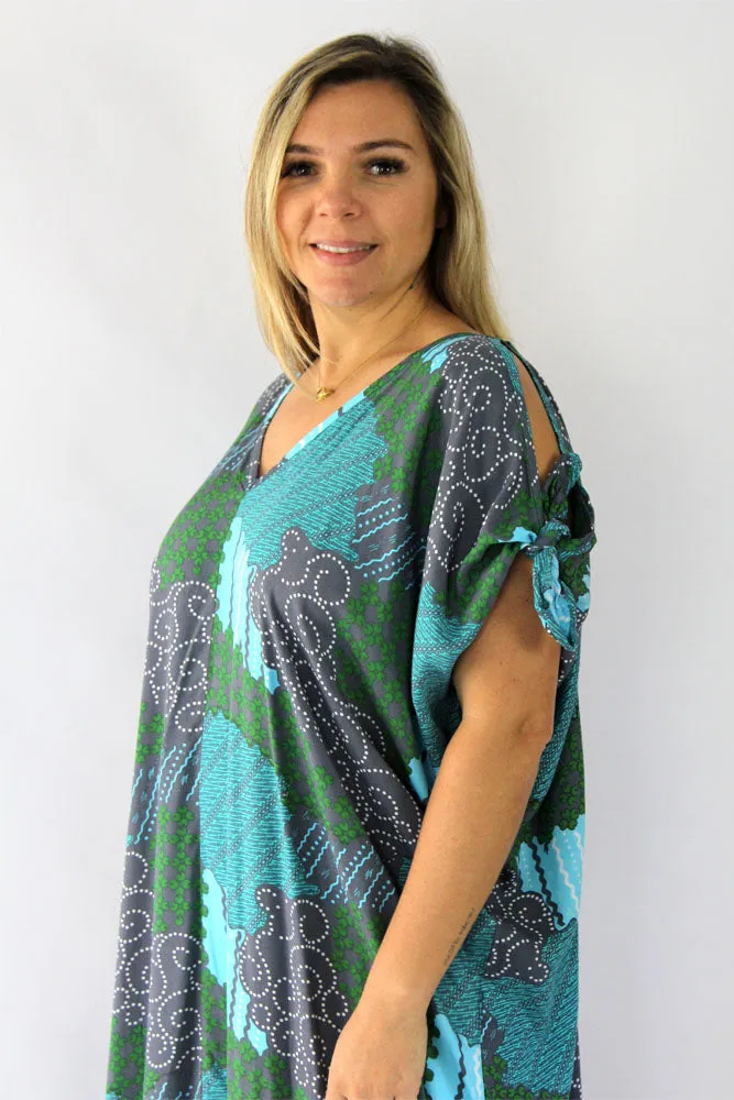 Mykonos Dress "Mosaic" Print