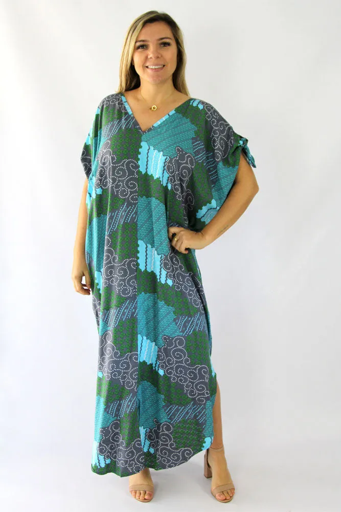 Mykonos Dress "Mosaic" Print