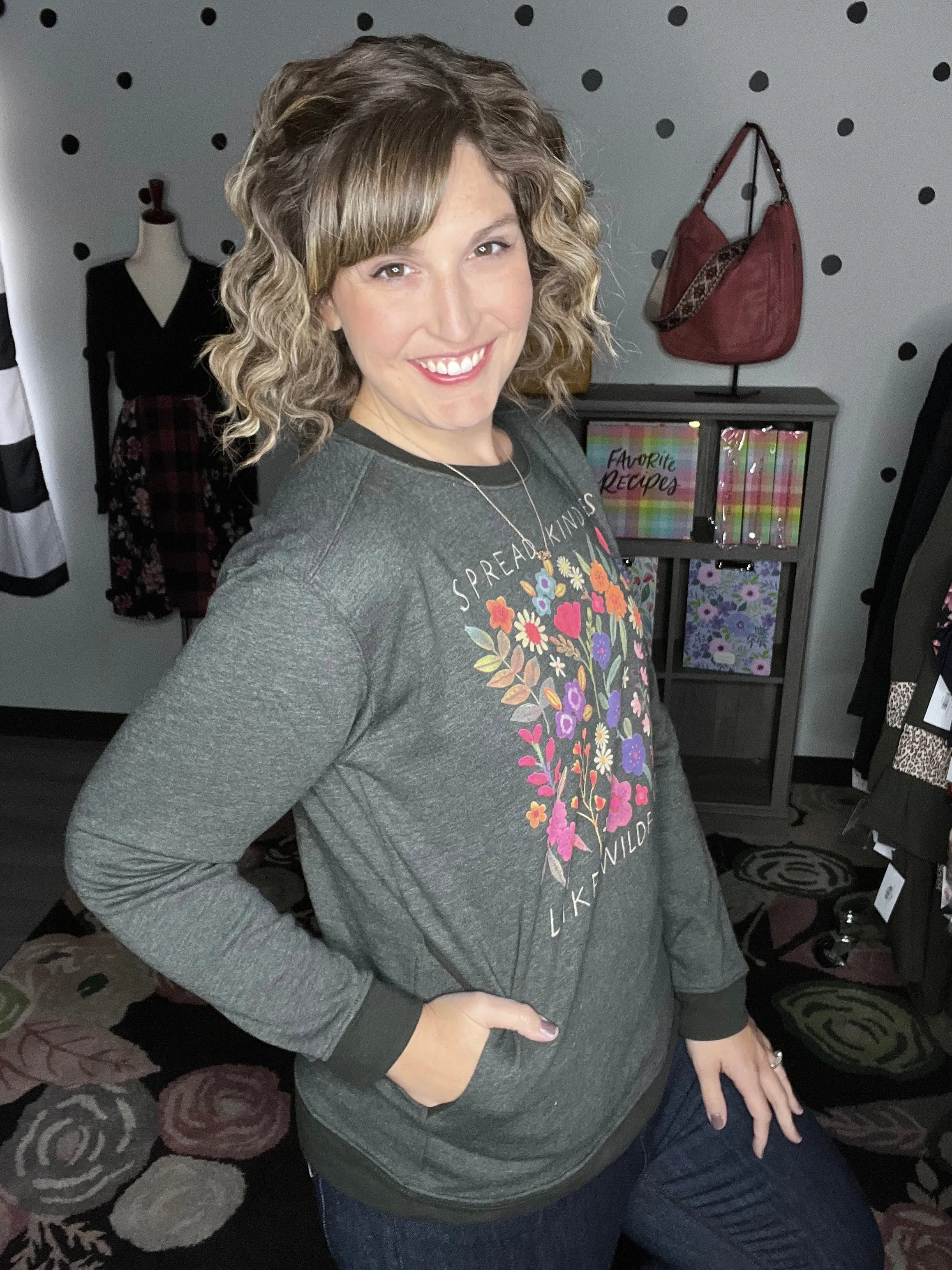 Natural Life | Comfy Pocket Sweatshirt | Spread Kindness