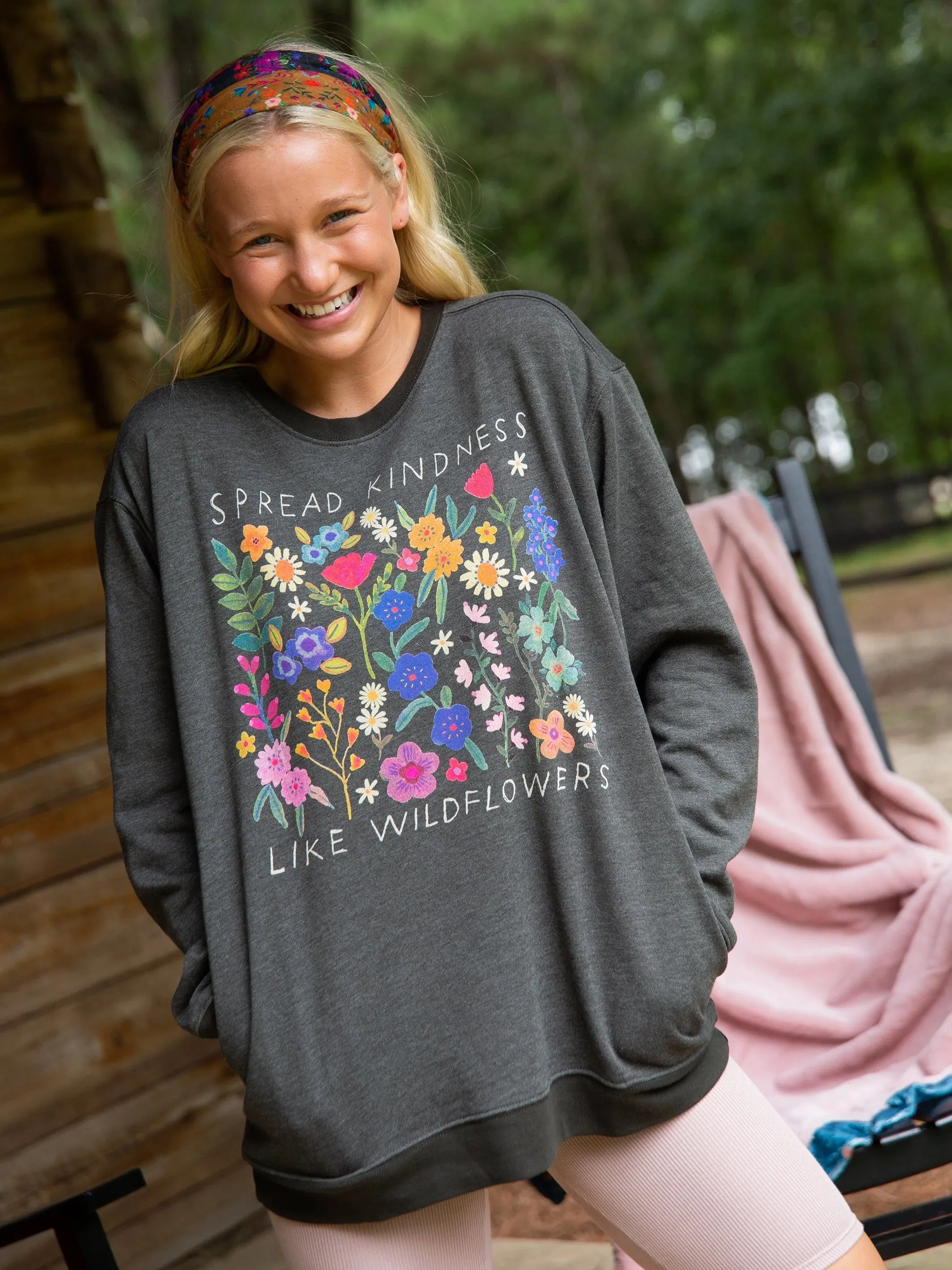 Natural Life | Comfy Pocket Sweatshirt | Spread Kindness