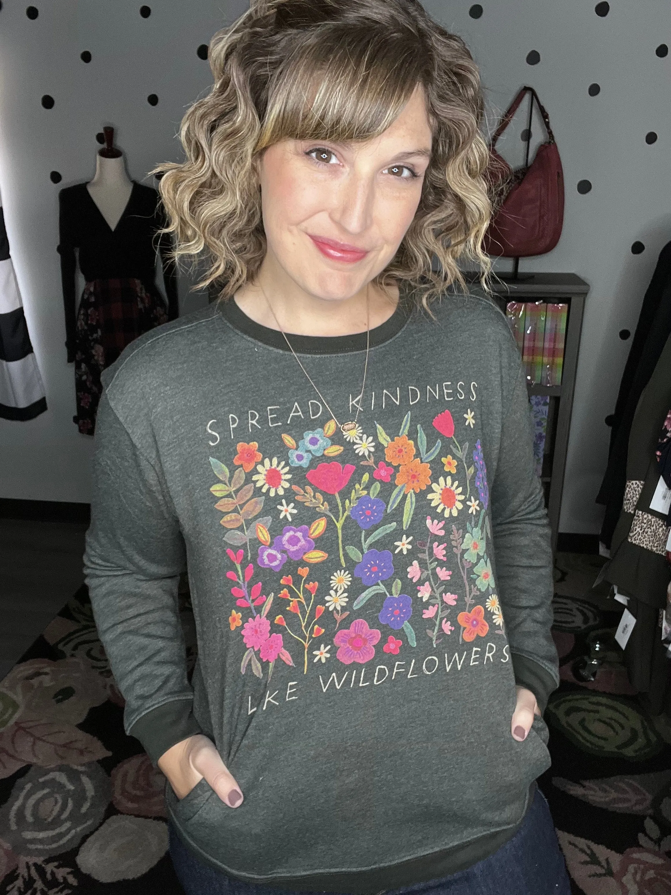 Natural Life | Comfy Pocket Sweatshirt | Spread Kindness