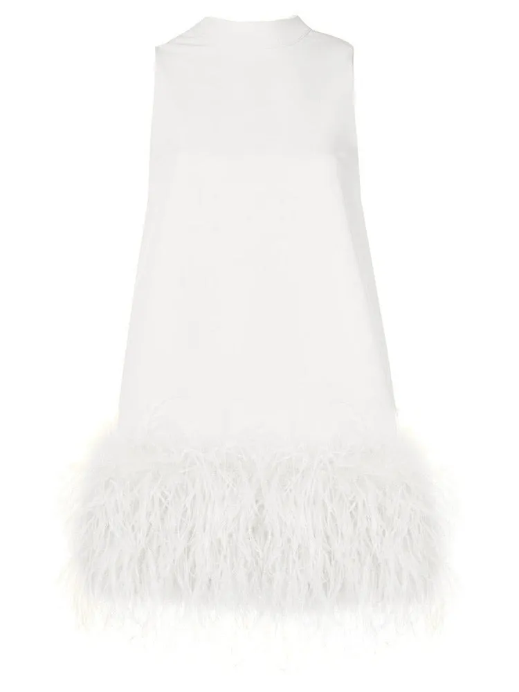 New Fashion O Neck Sleeveless Tassel Line Dress