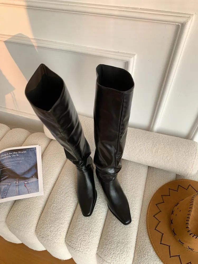 Non-removable over-the-knee boots, large camisole boots