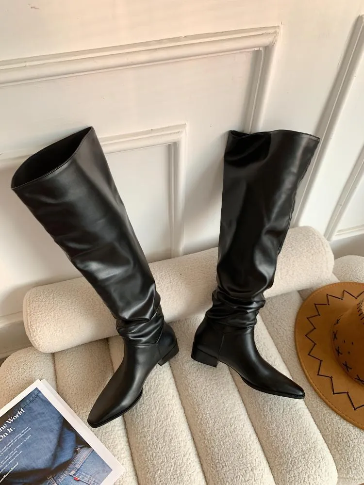 Non-removable over-the-knee boots, large camisole boots