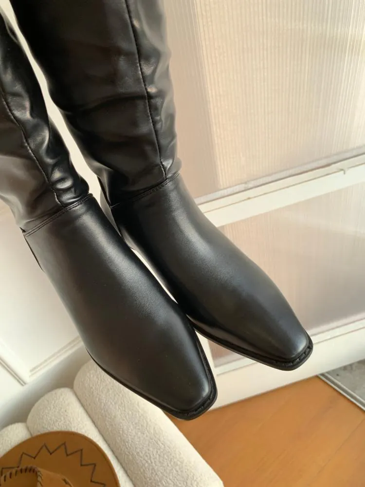 Non-removable over-the-knee boots, large camisole boots