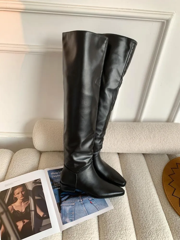 Non-removable over-the-knee boots, large camisole boots