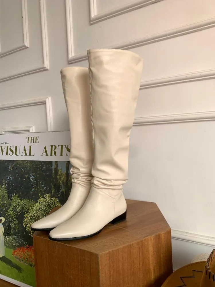 Non-removable over-the-knee boots, large camisole boots
