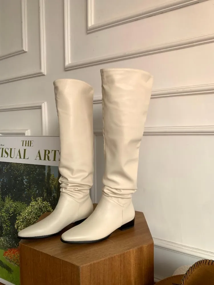Non-removable over-the-knee boots, large camisole boots
