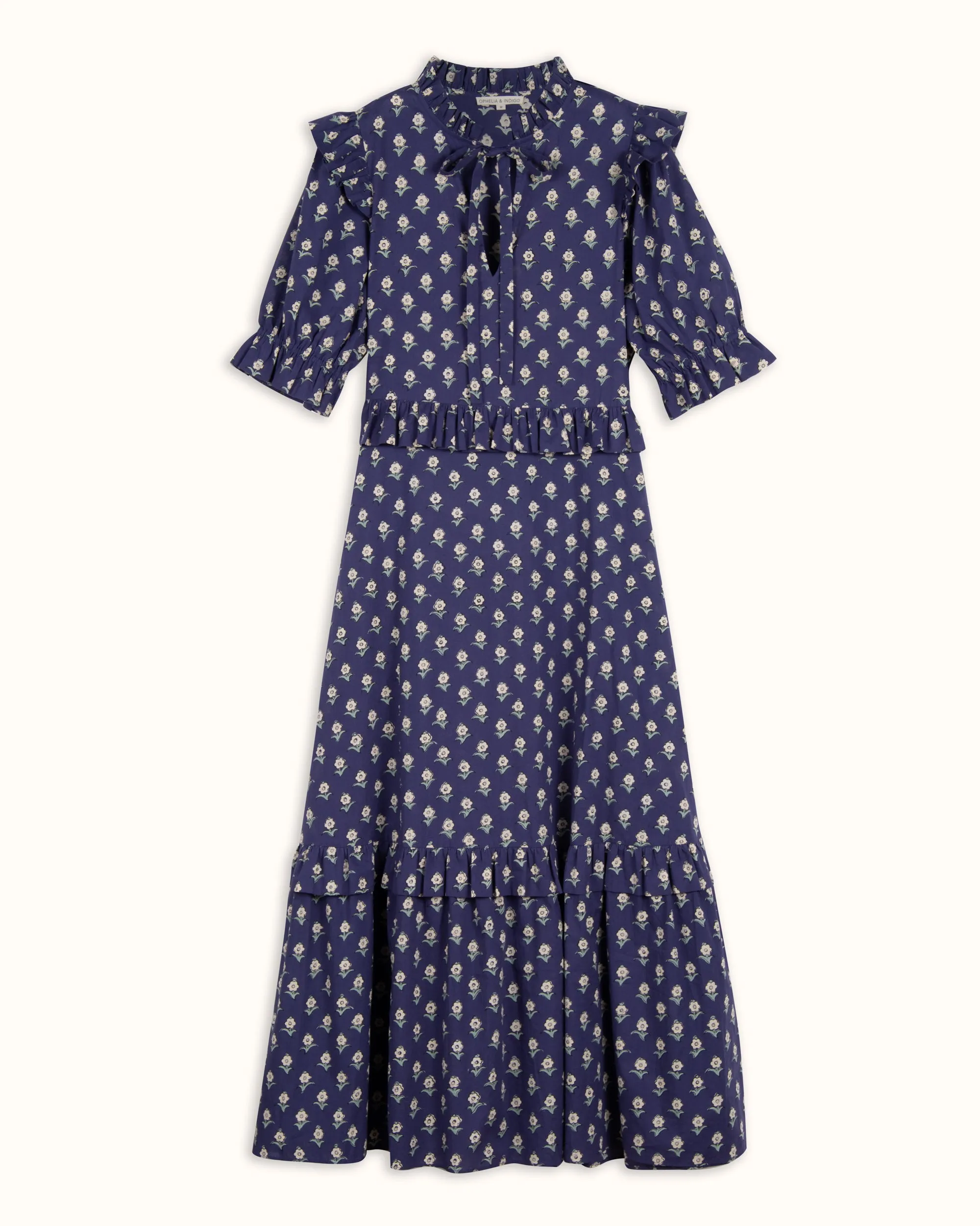 Olive Floral Dress