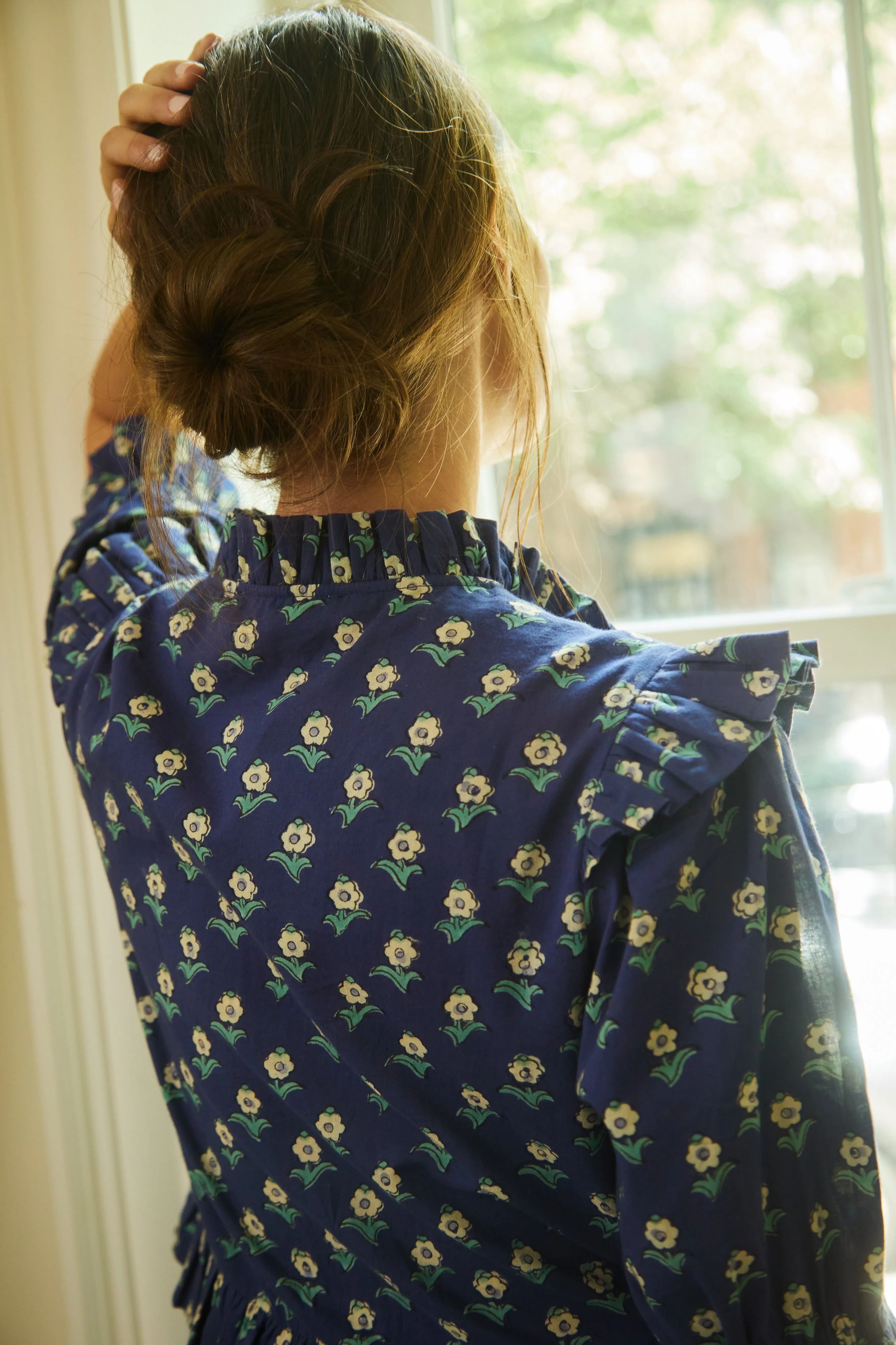 Olive Floral Dress