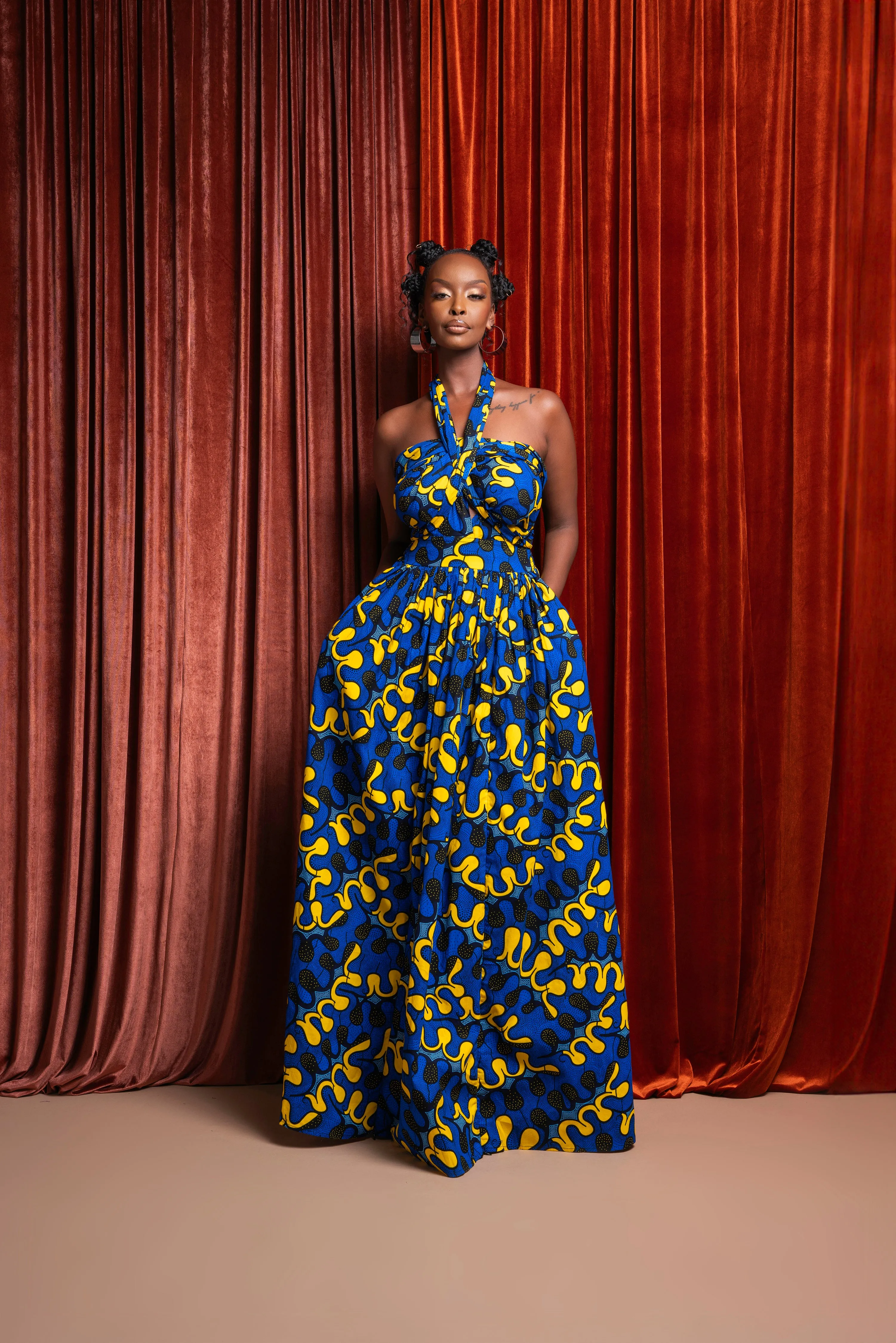 OPE African print Maxi Infinity dress