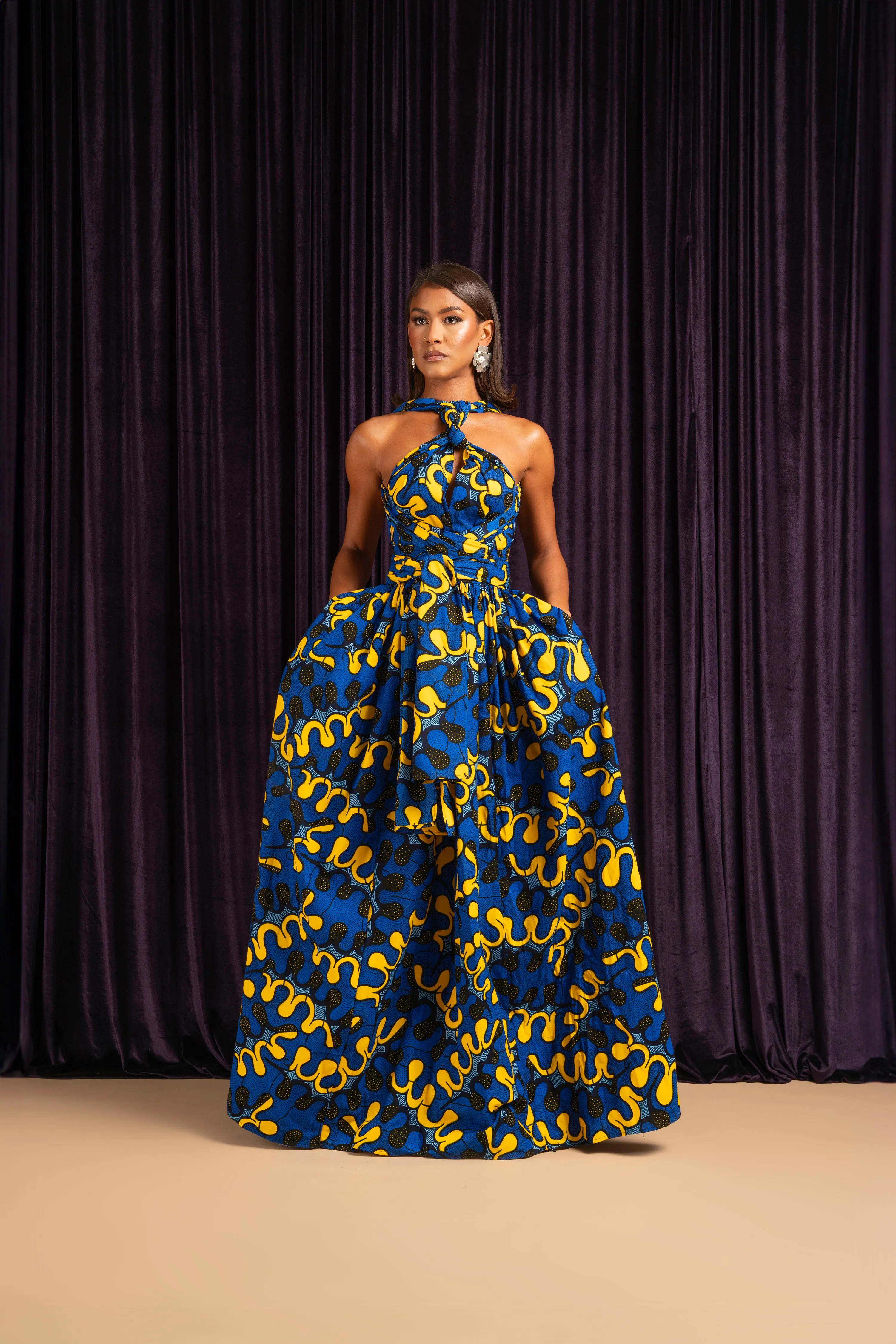 OPE African print Maxi Infinity dress