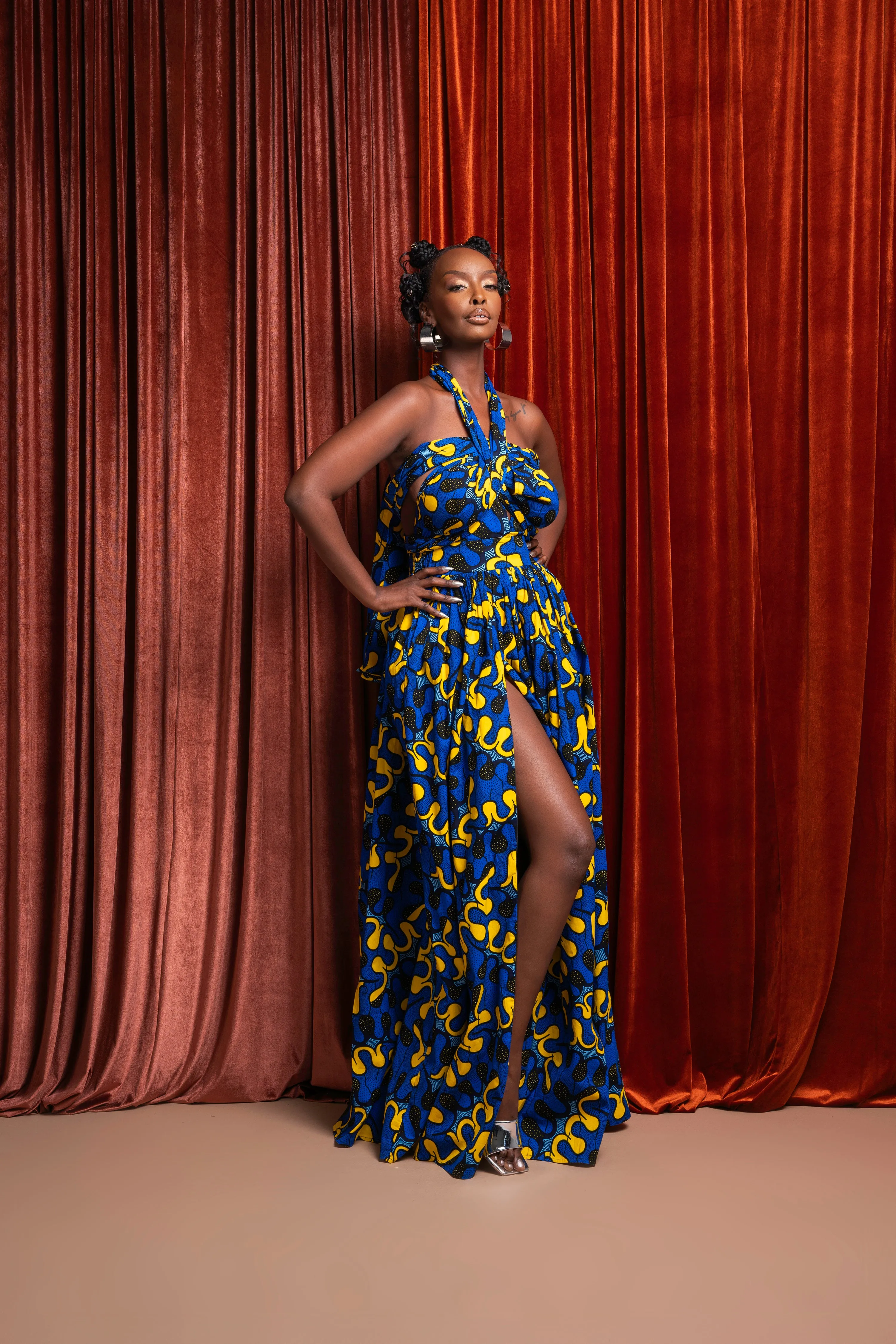 OPE African print Maxi Infinity dress