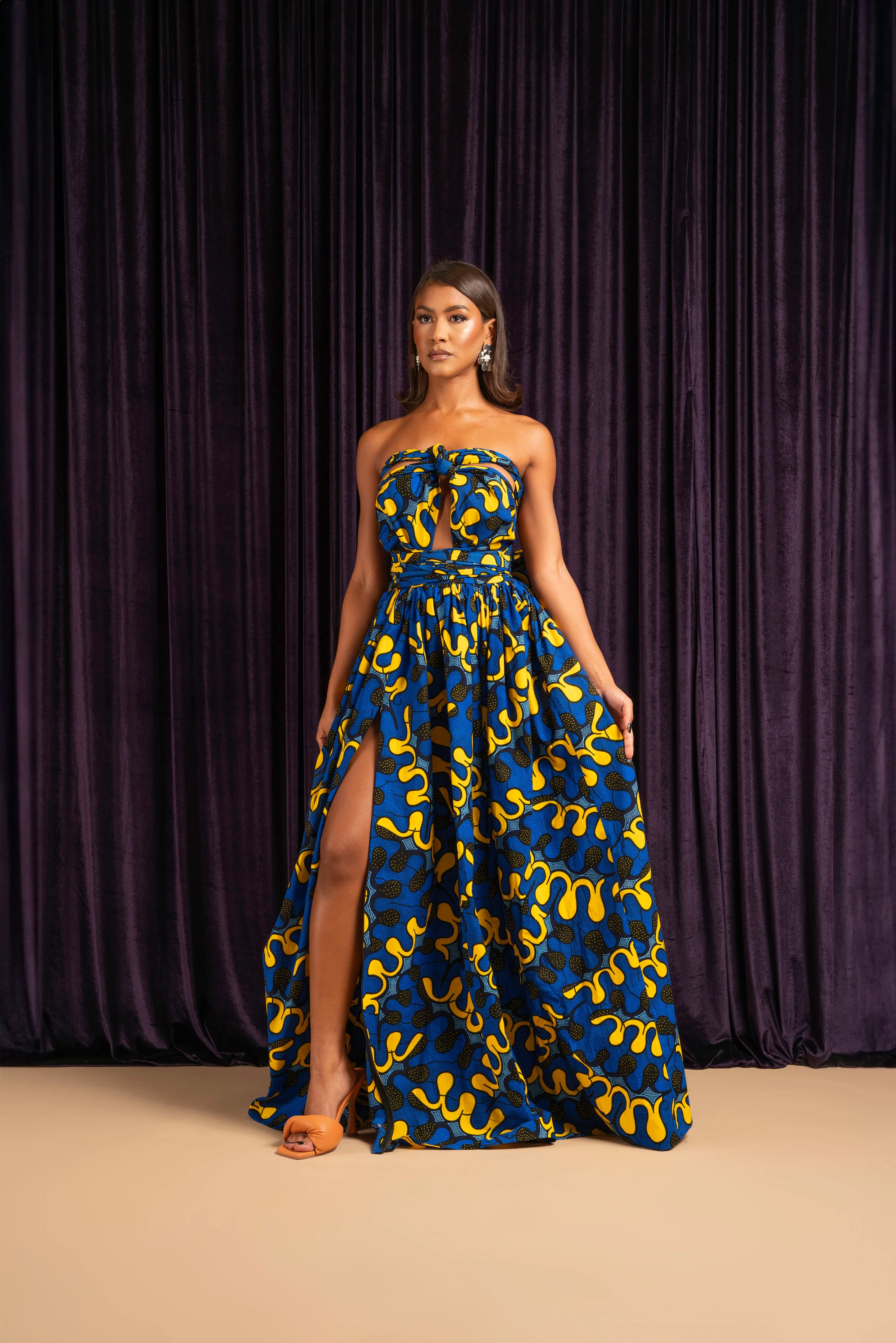 OPE African print Maxi Infinity dress