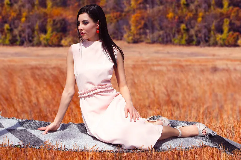 Oslo High Neck Midi Dress