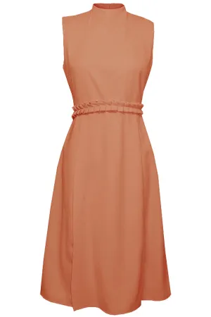 Oslo High Neck Midi Dress