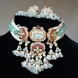 Pachi Kundan Choker Set With Gold Plating