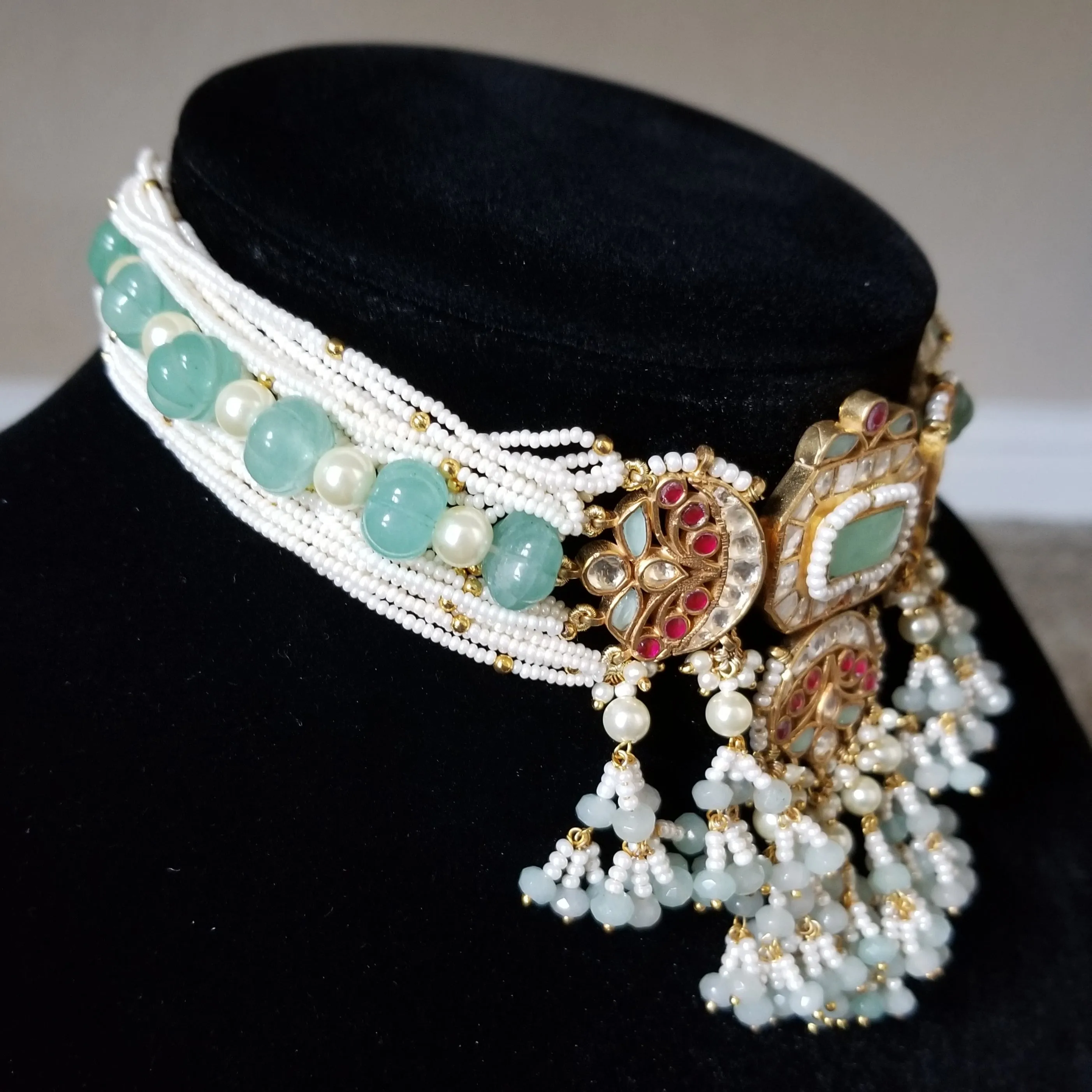 Pachi Kundan Choker Set With Gold Plating