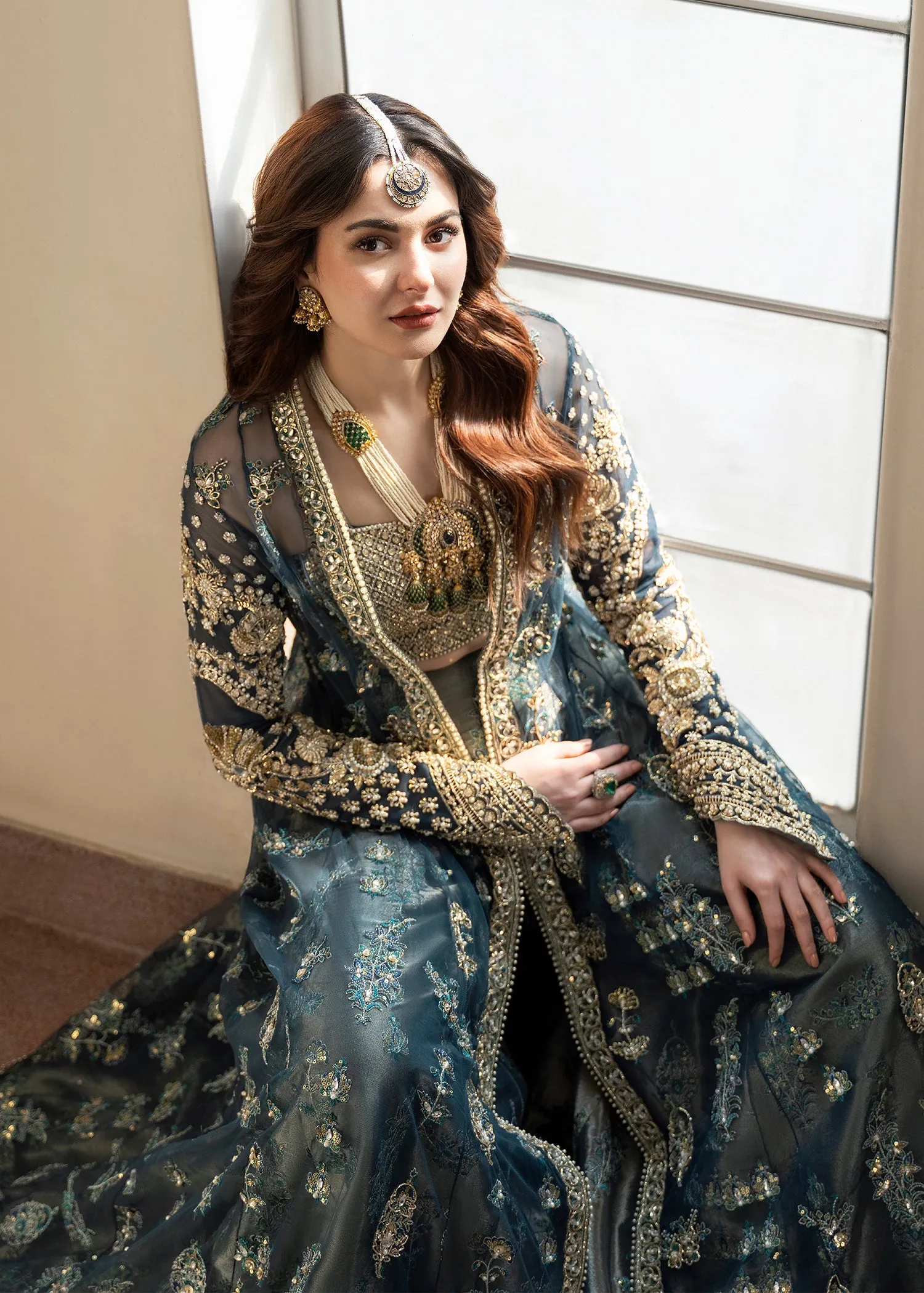 Pakistani Wedding Dress in Jacket and Sharara Style
