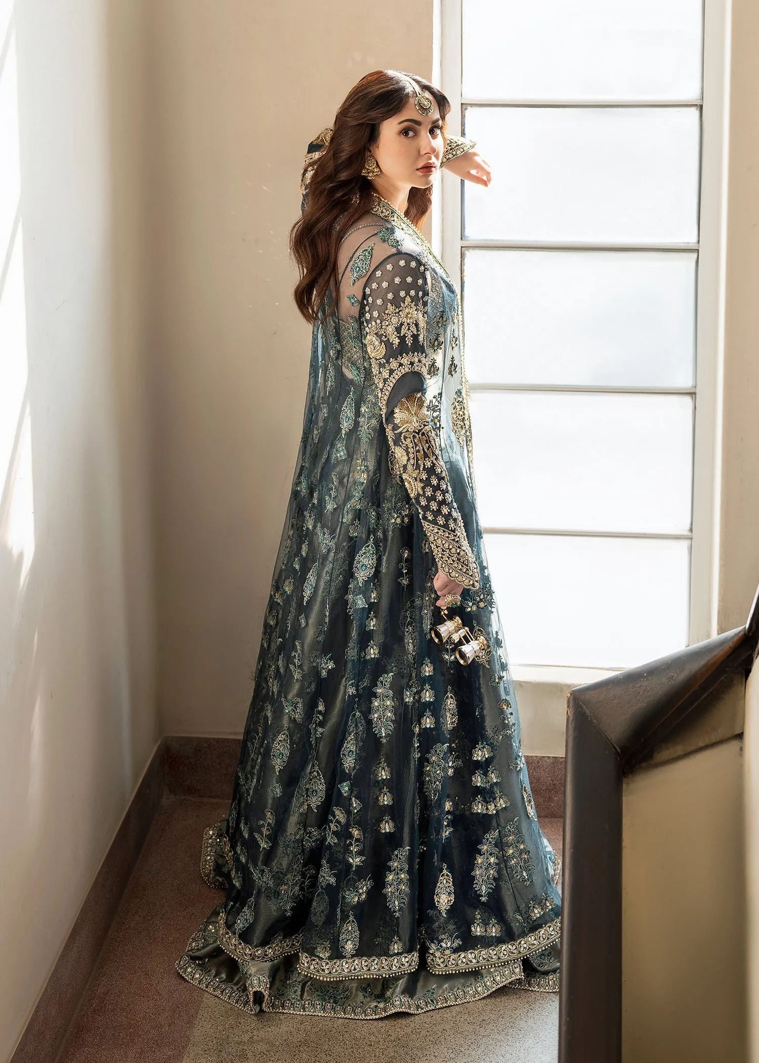 Pakistani Wedding Dress in Jacket and Sharara Style