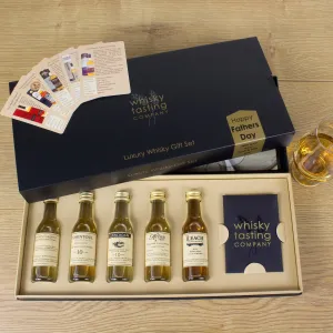 PERSONALISED FATHERS DAY PREMIUM SCOTTISH SINGLE MALT GIFT SET