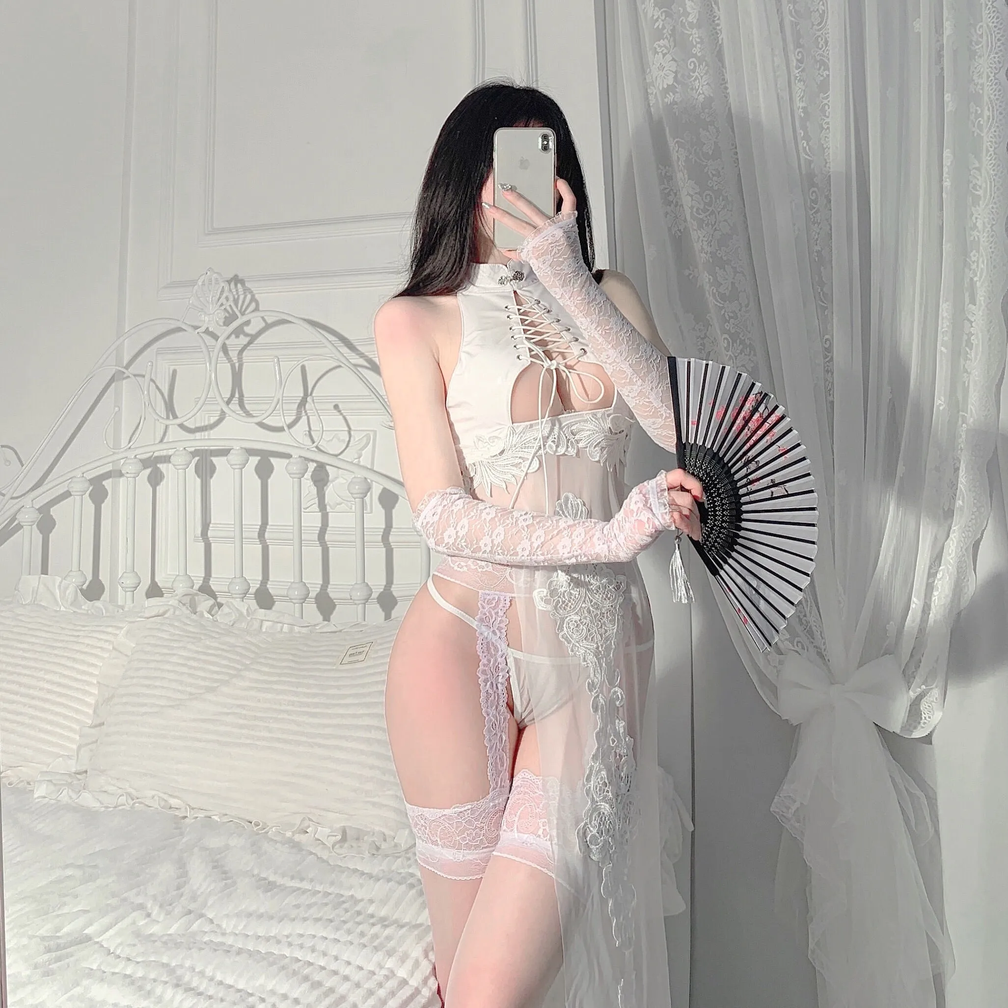 Perspective Punk Cheongsam   KF83997