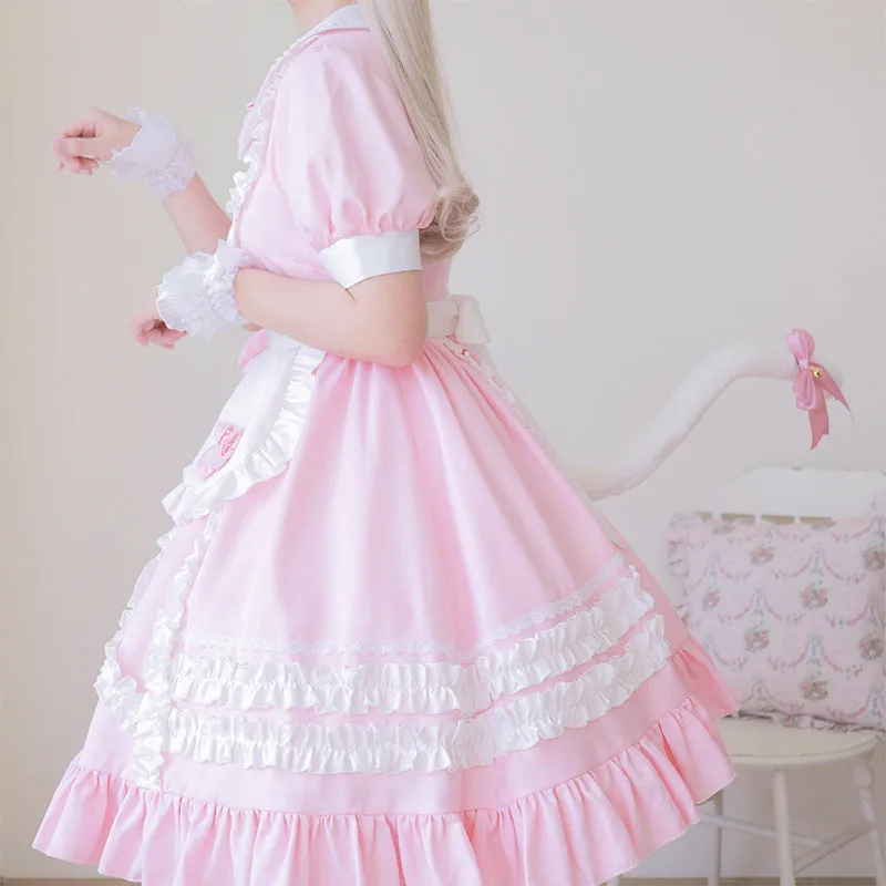 Pink Ruffle Barbie Maid Dress