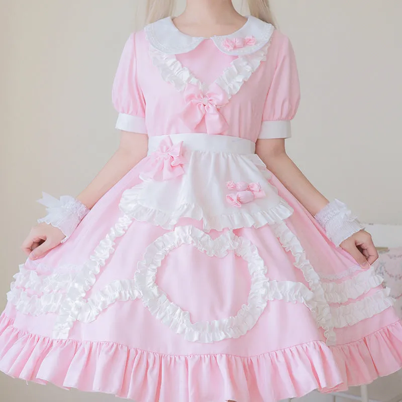 Pink Ruffle Barbie Maid Dress
