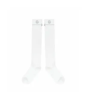 PIV'VEE Over Knee Socks - Cloud White