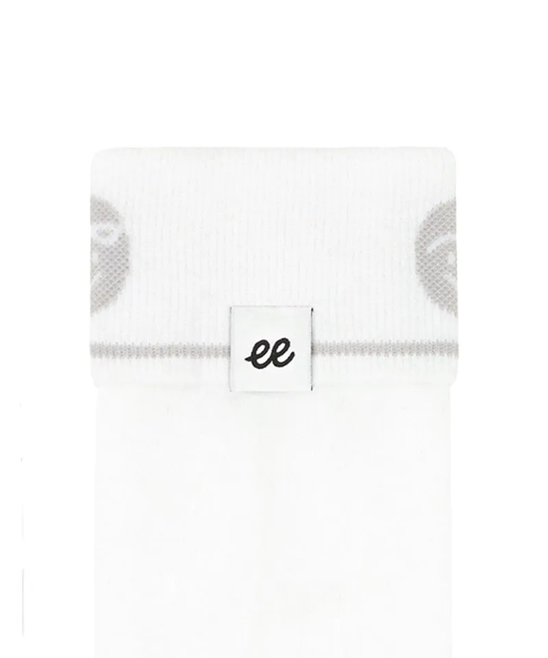 PIV'VEE Over Knee Socks - Cloud White