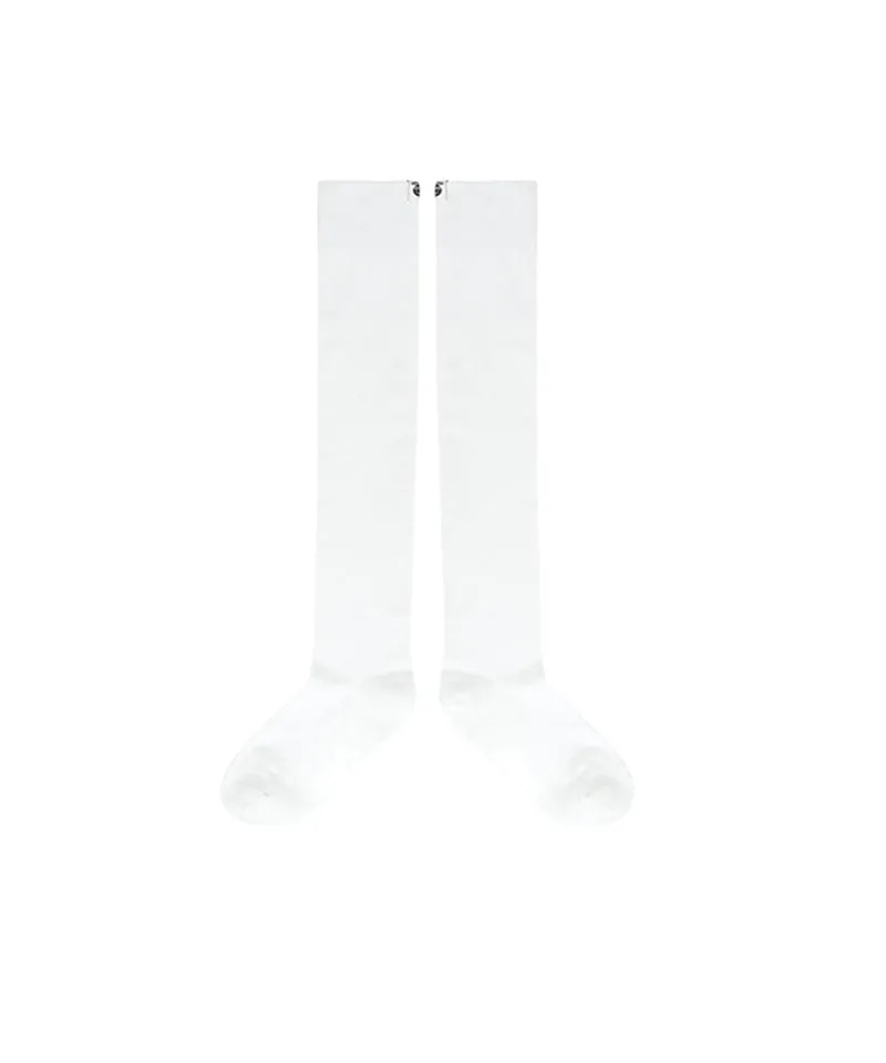 PIV'VEE Over Knee Socks - Cloud White