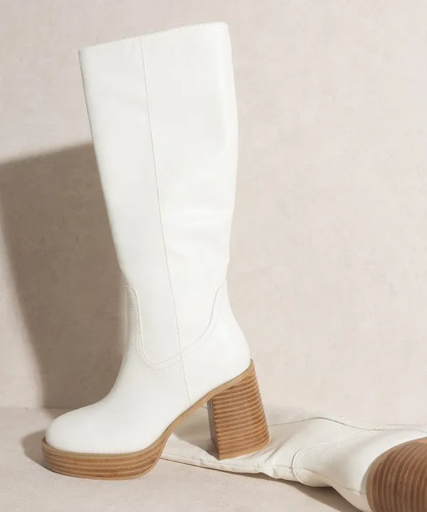 Platform Knee-High Boots