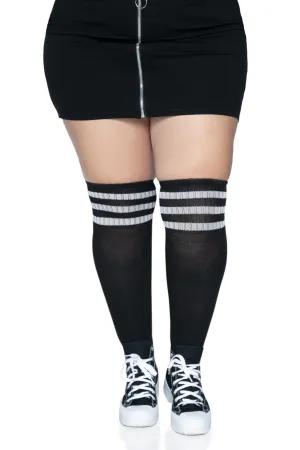 Plus Size Athletic Over The Knee Socks