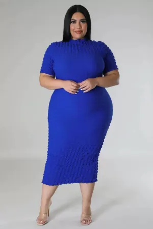 Plus Size Over-the-Knee Casual Dress