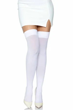 Plus Size Over The Knee Nylon Thigh High Stockings