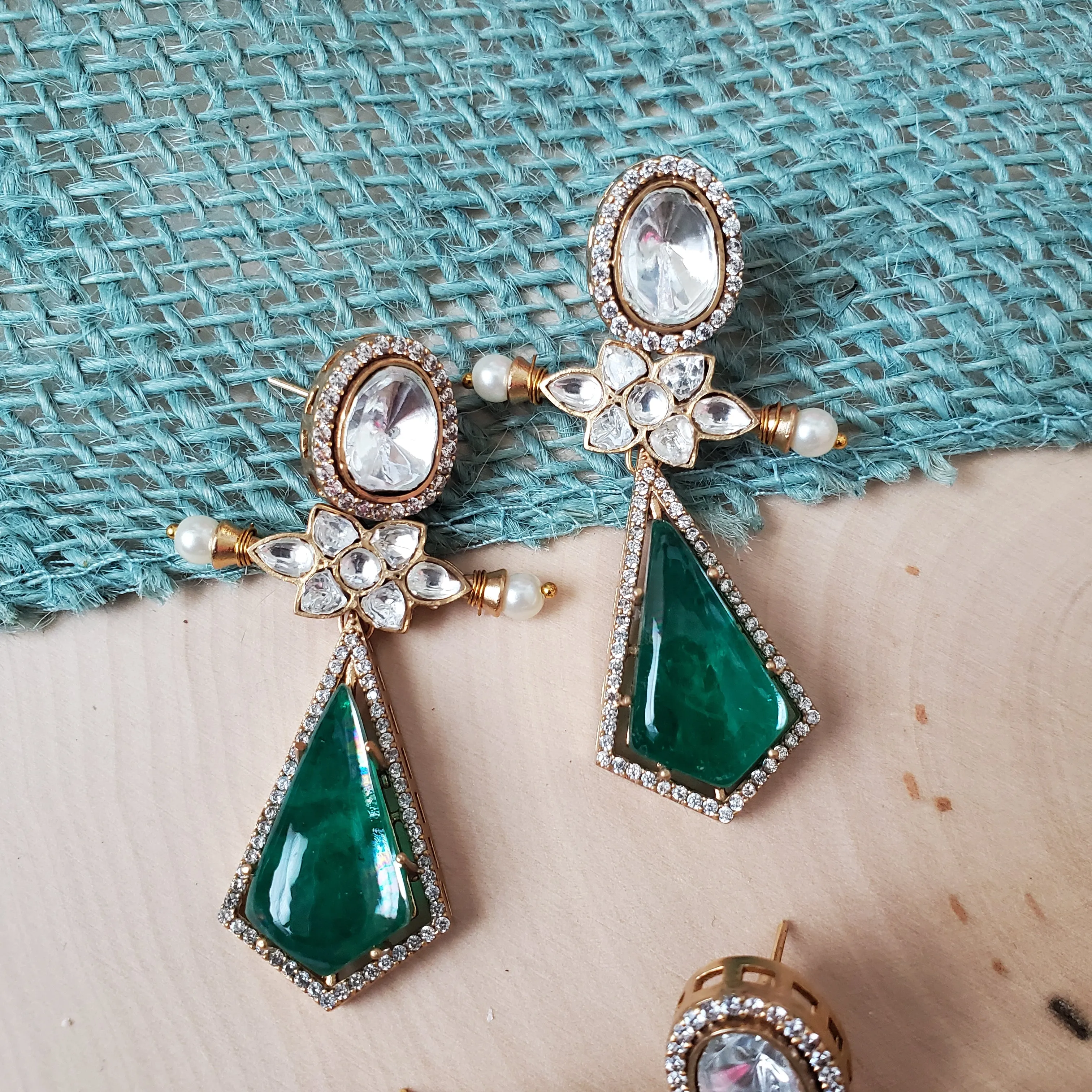 Polki Designer Earrings