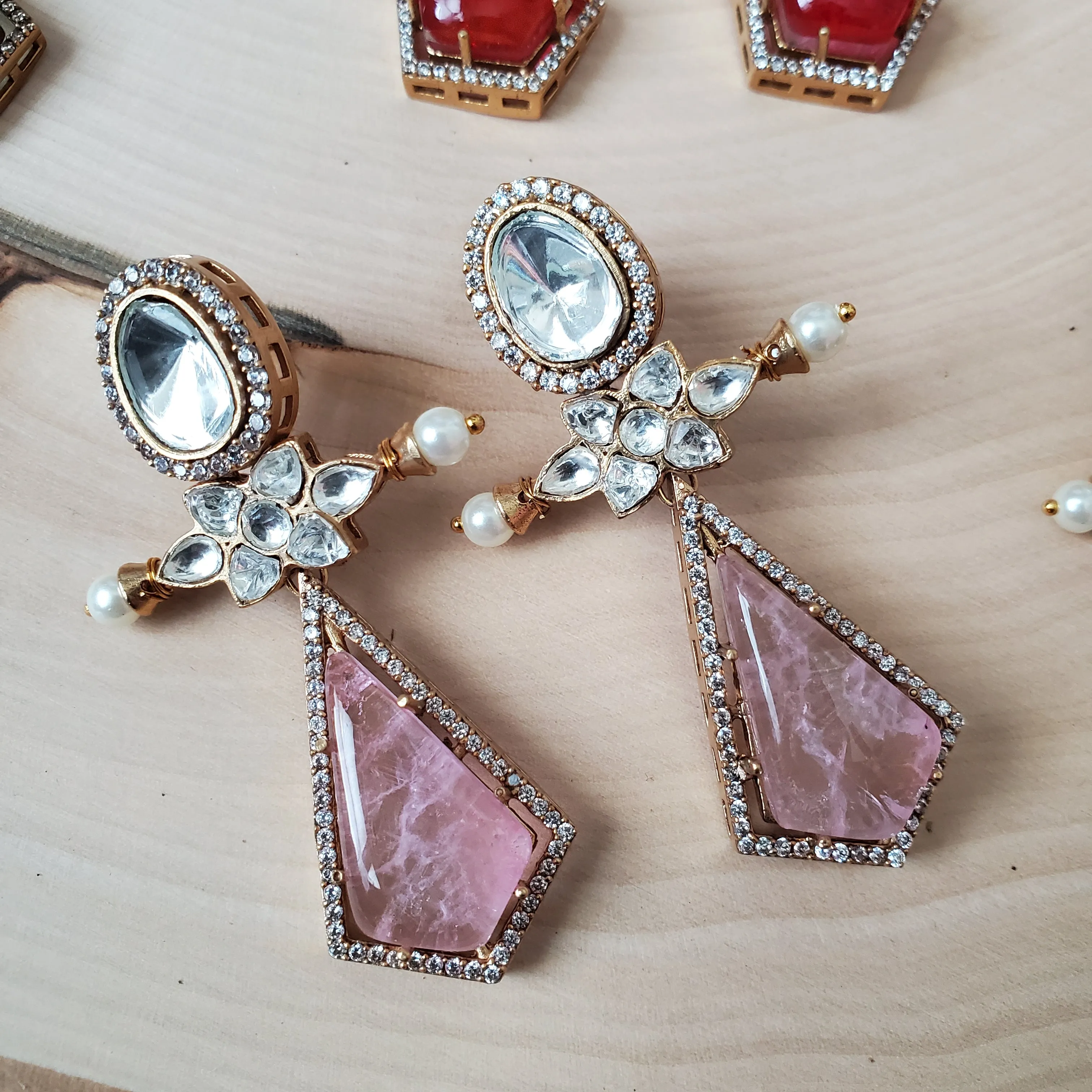 Polki Designer Earrings