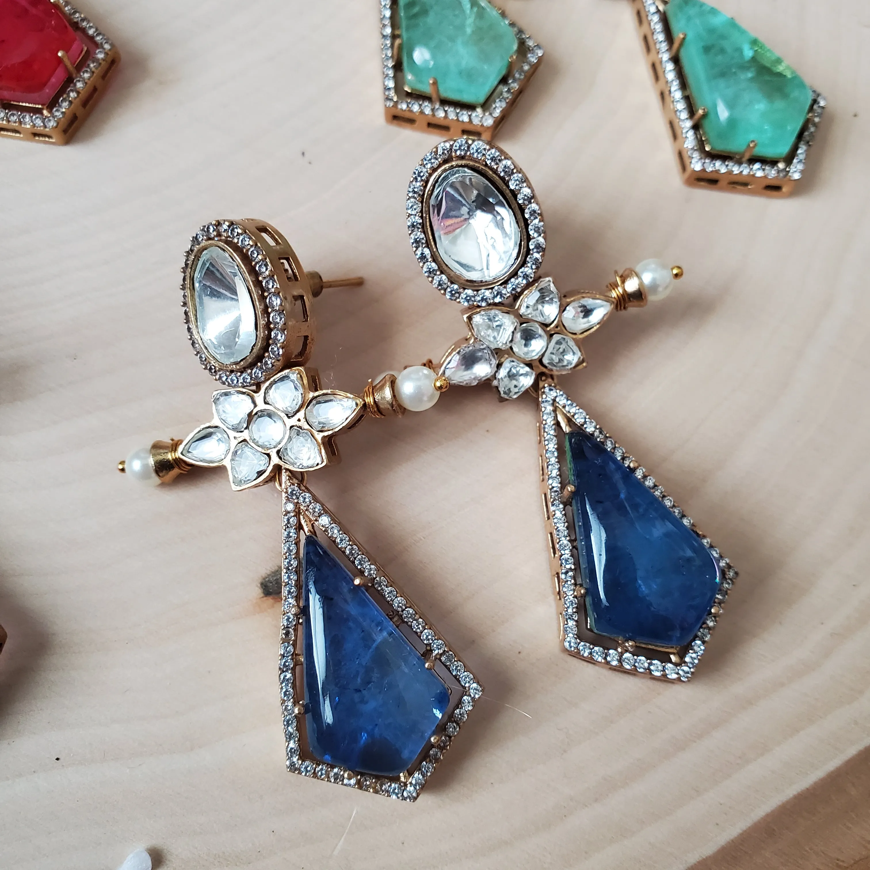 Polki Designer Earrings