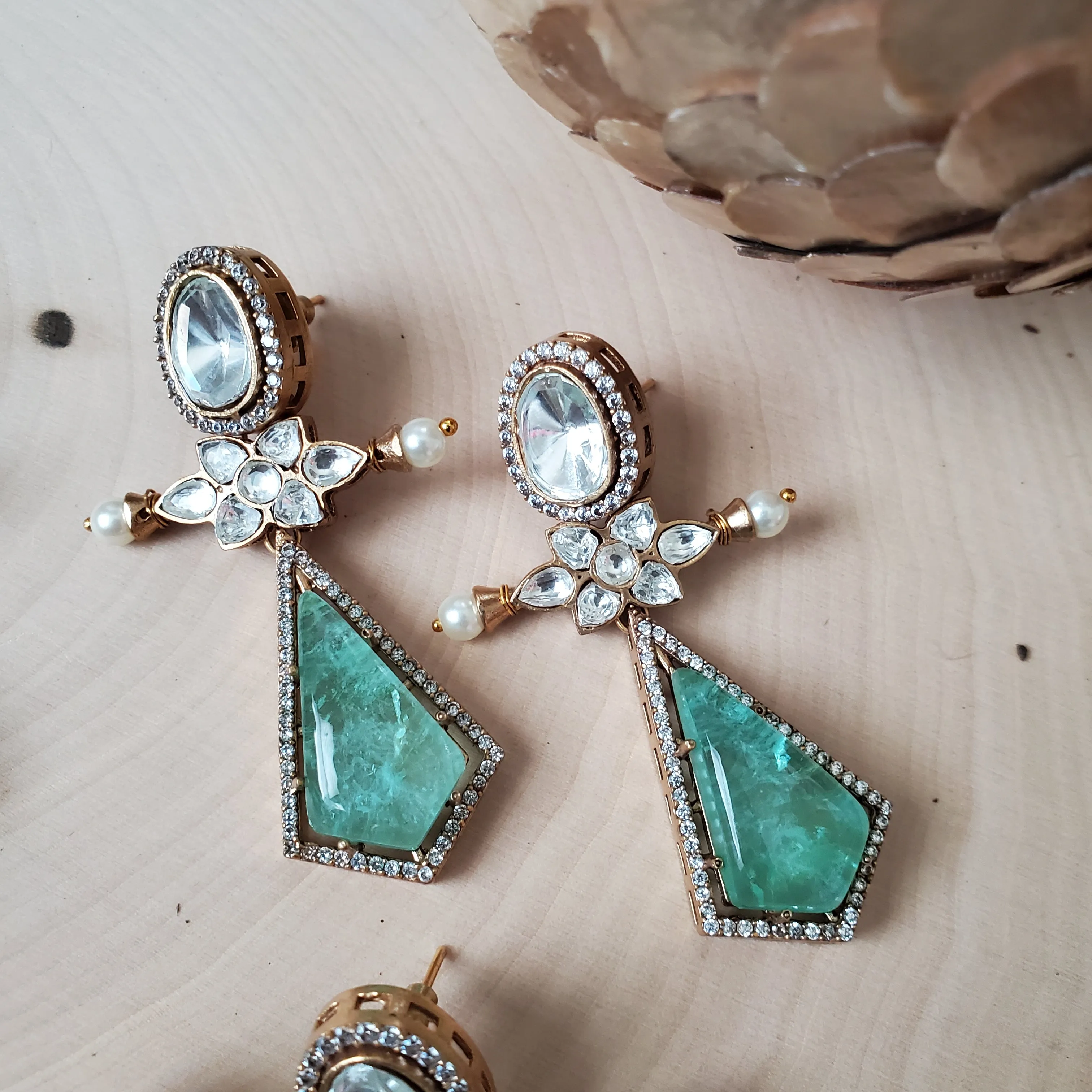 Polki Designer Earrings