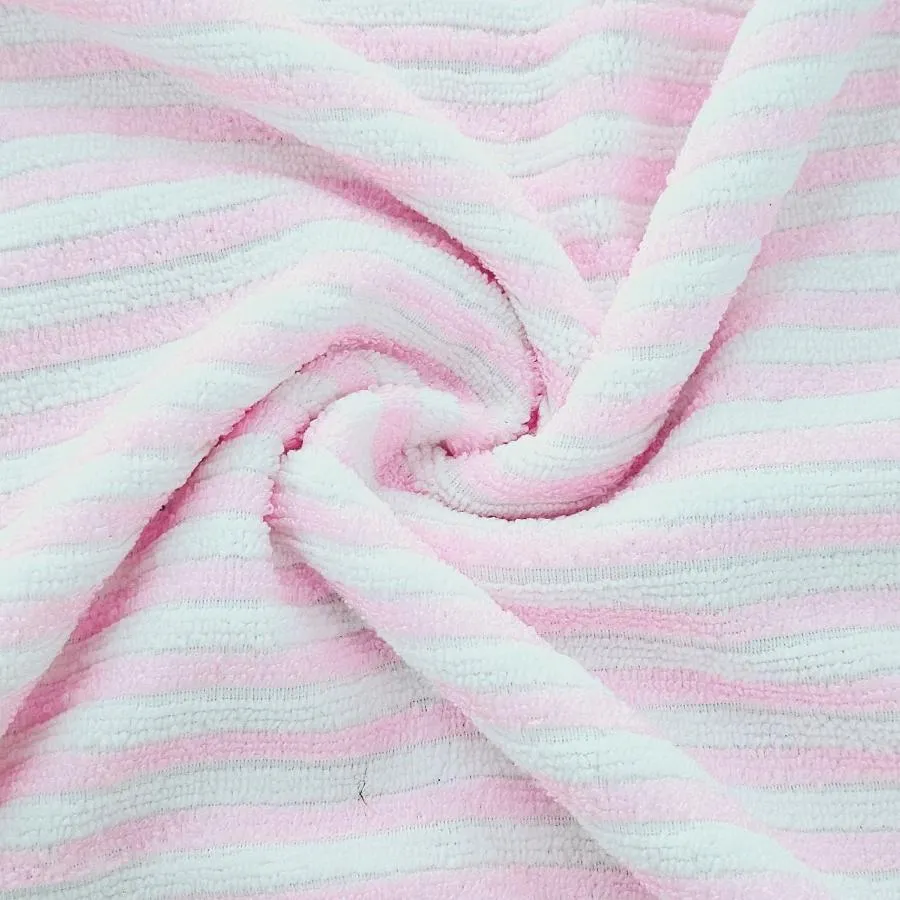 Polyester Towelling Stripe 150cm