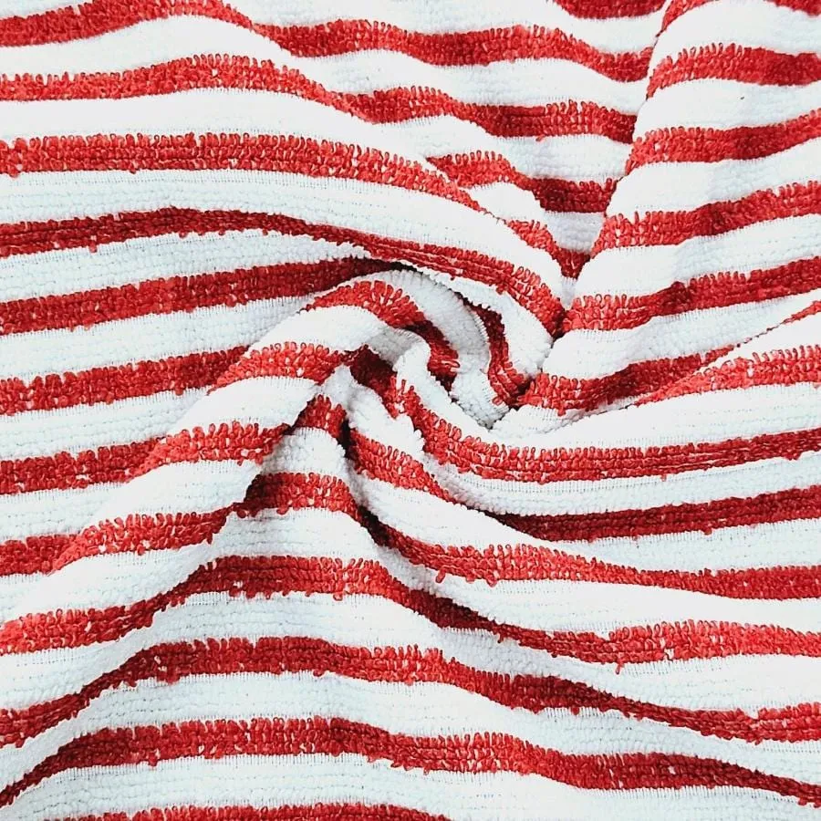 Polyester Towelling Stripe 150cm