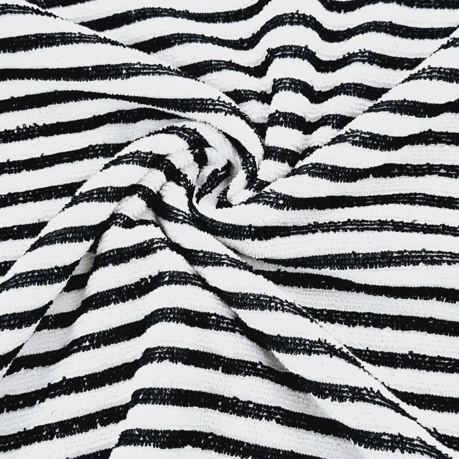 Polyester Towelling Stripe 150cm