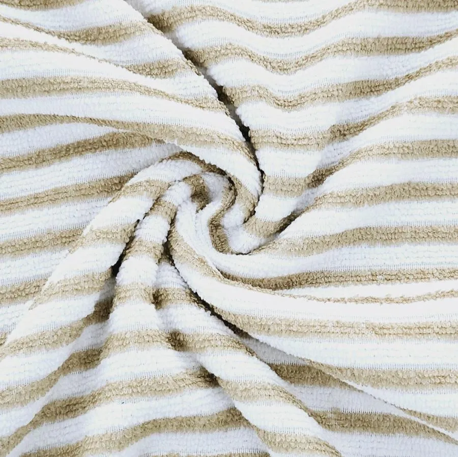 Polyester Towelling Stripe 150cm