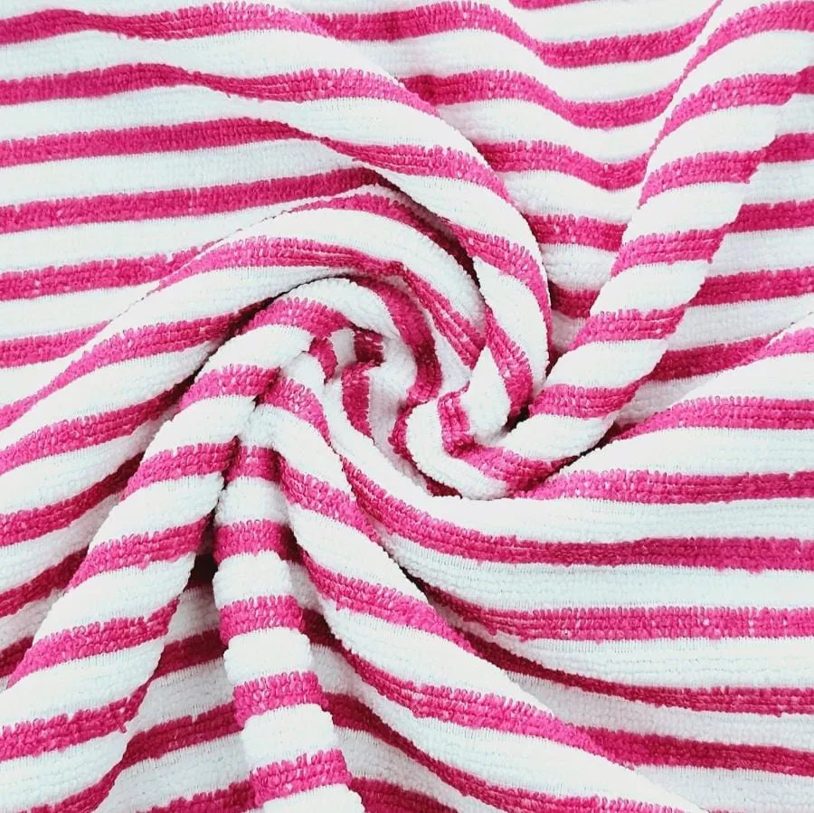 Polyester Towelling Stripe 150cm