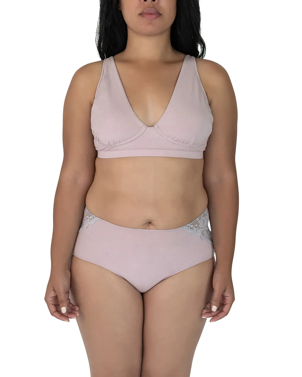Portia Wireless Bra, Mauve