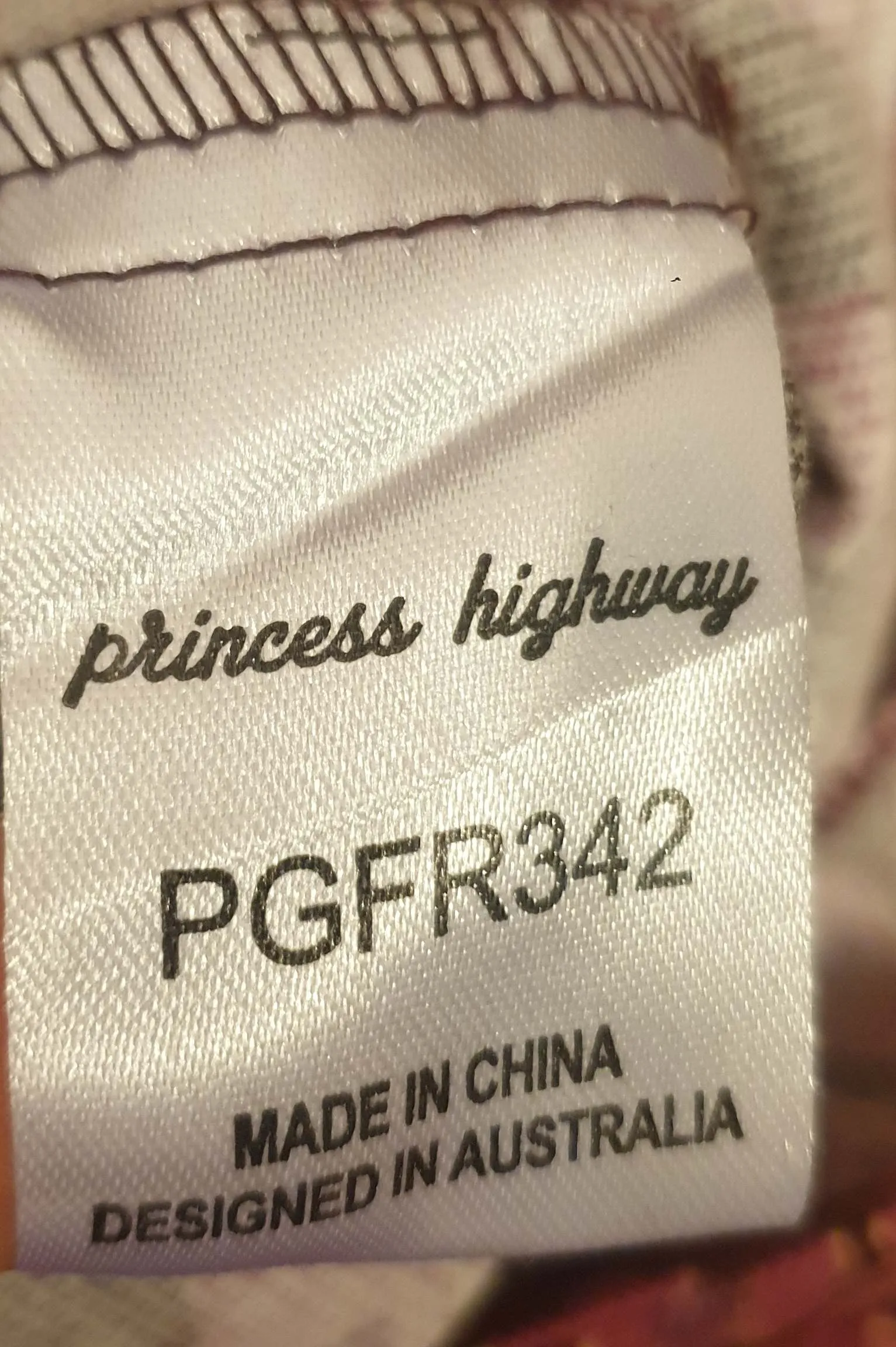 Princess Highway pink print skirt size 16