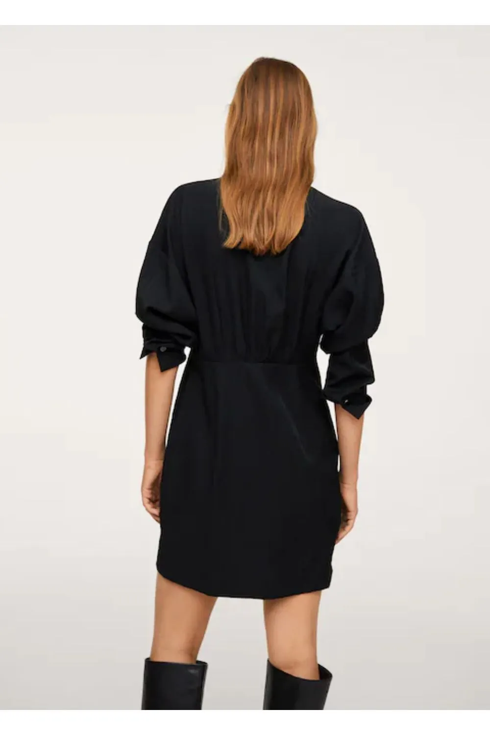 Puffed Sleeves Dress