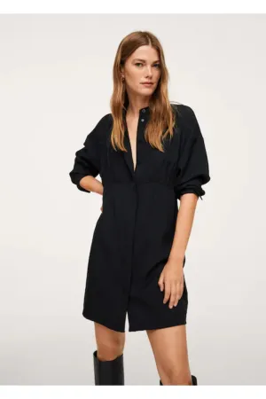 Puffed Sleeves Dress