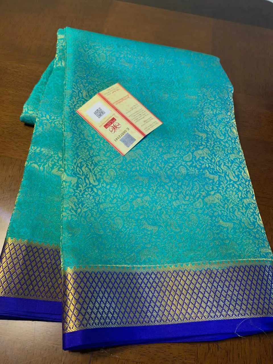Pure Brocade South Silk Sarees with Rich Pallu